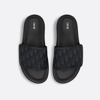 Dior Aqua Sandal Black Dior Oblique Jacquard