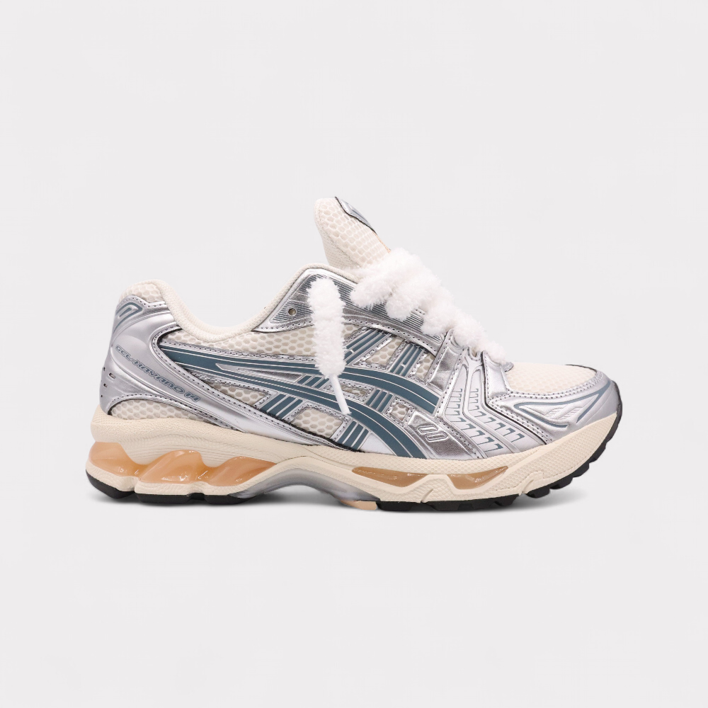 Asics Gel-Kayano 14 Cream Ironclad - Fluffy Laces White