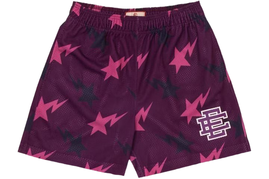 Eric Emanuel x BAPE Miami Basic Short Purple/Pink/Black