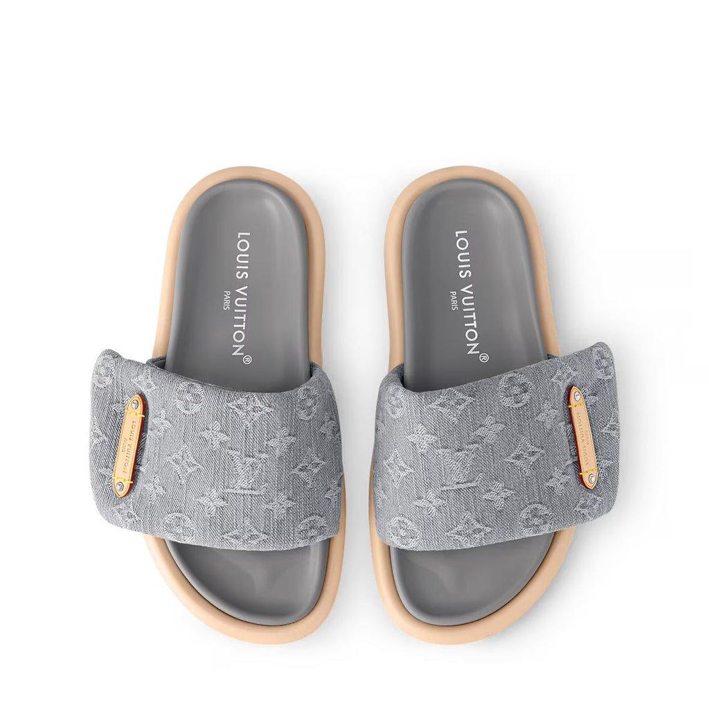Louis Vuitton - Pool Pillow Flat Comfort Mule - Gray