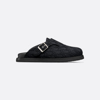 Dior Aqua Mule Black Dior Oblique Jacquard