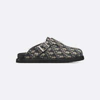 Dior Aqua Mule Beige and Black Dior Oblique Jacquard