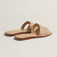 Hermès Oran Sandals - Beige Natura