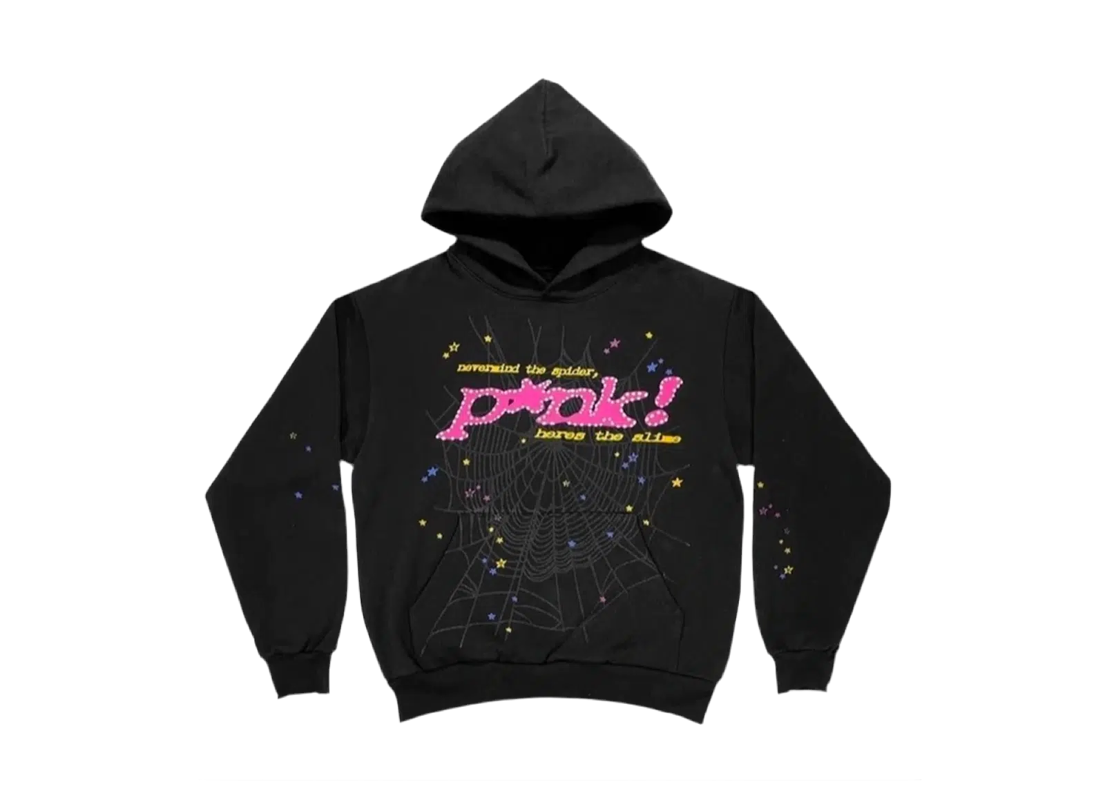 Sp5der P*nk Hoodie 'Black'