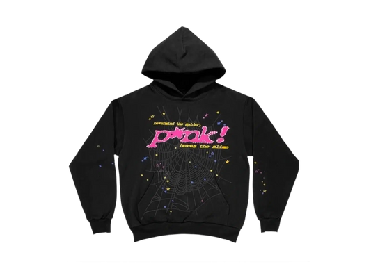 Sp5der P*nk Hoodie 'Black'