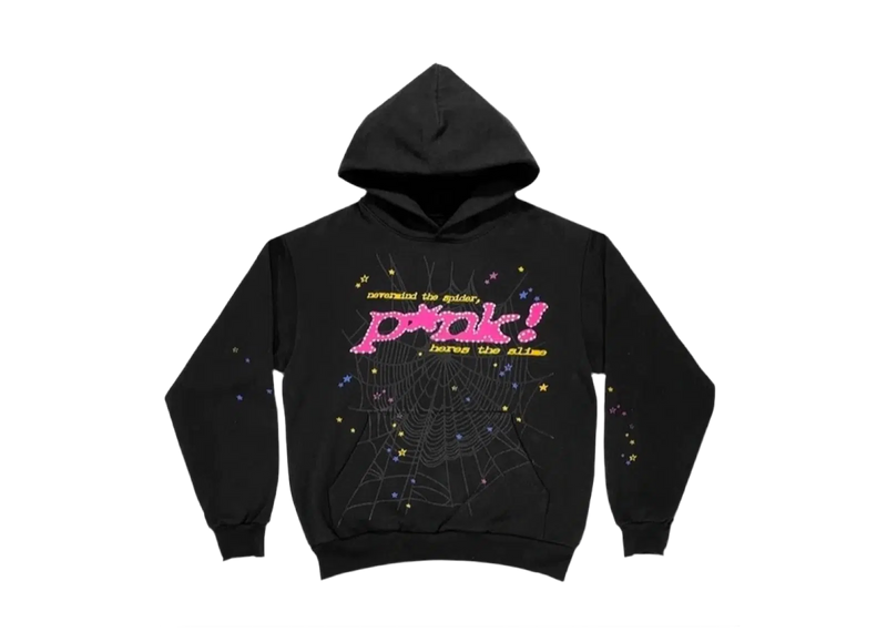 Sp5der P*nk Hoodie 'Black'