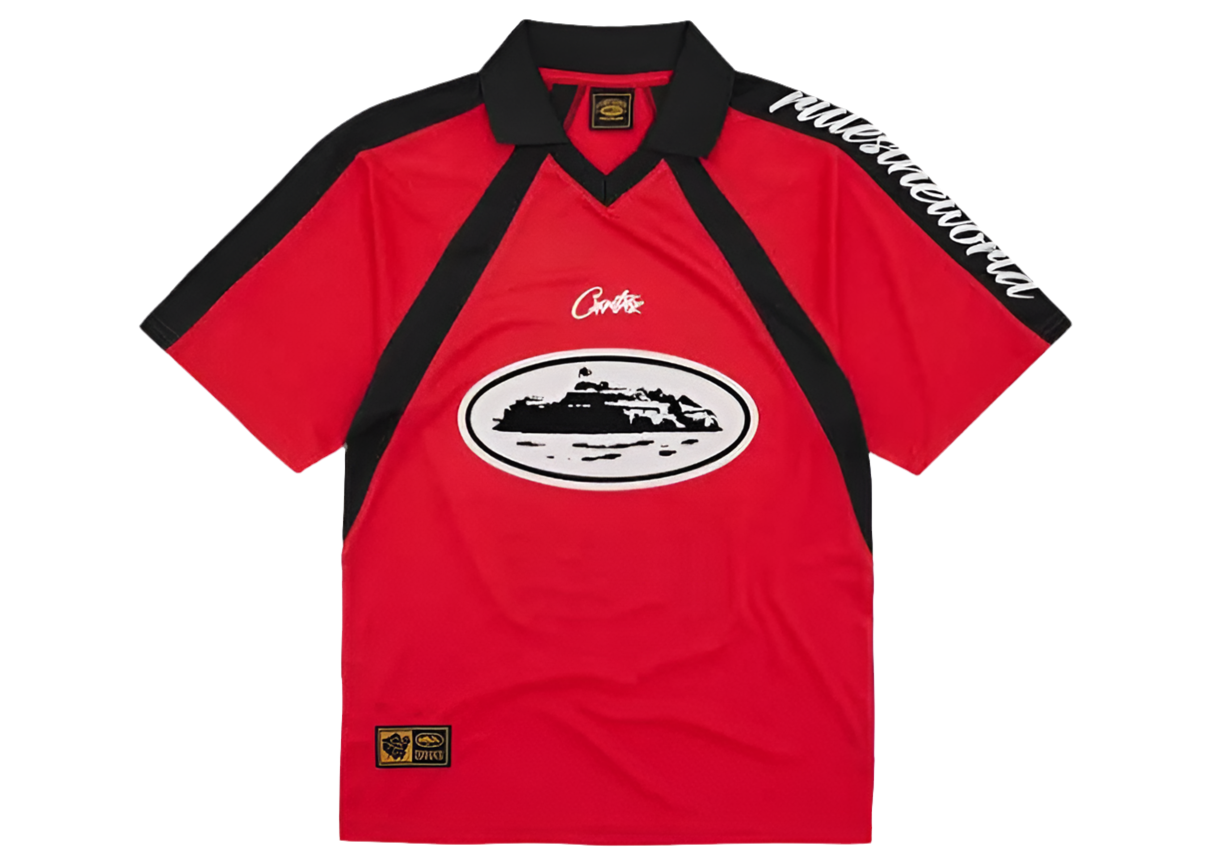 Corteiz Alcatraz Football Jersey 'Red'