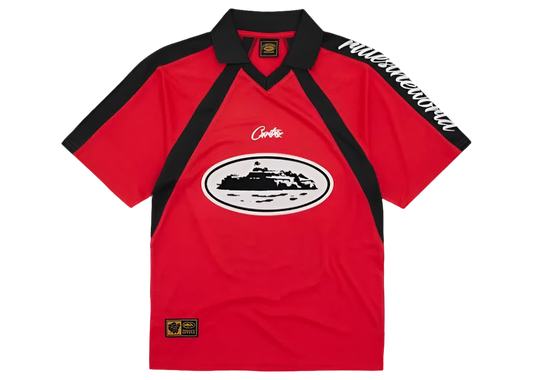 Corteiz Alcatraz Football Jersey 'Red'