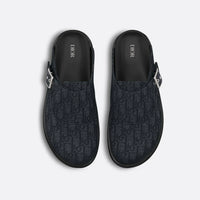 Dior Aqua Mule Black Dior Oblique Jacquard