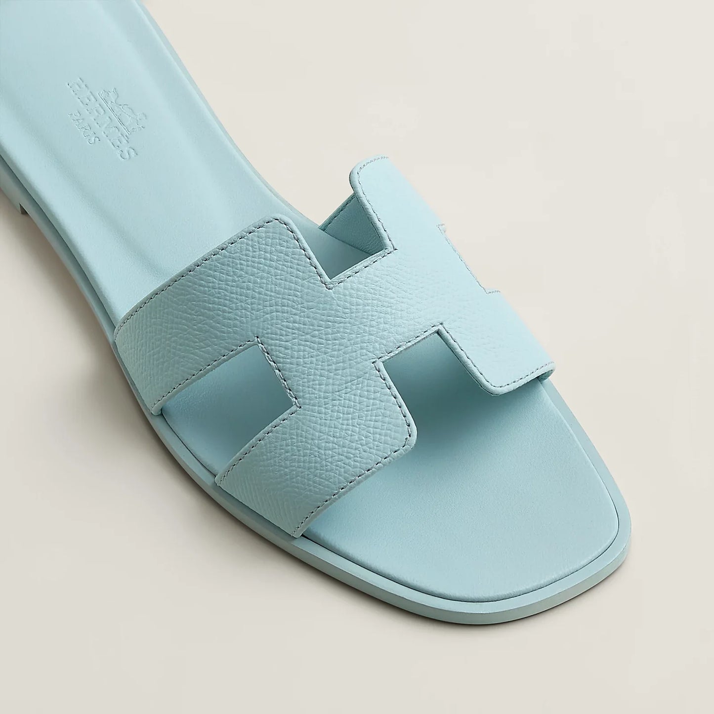 Hermès Oran Sandals - Bleu Brume