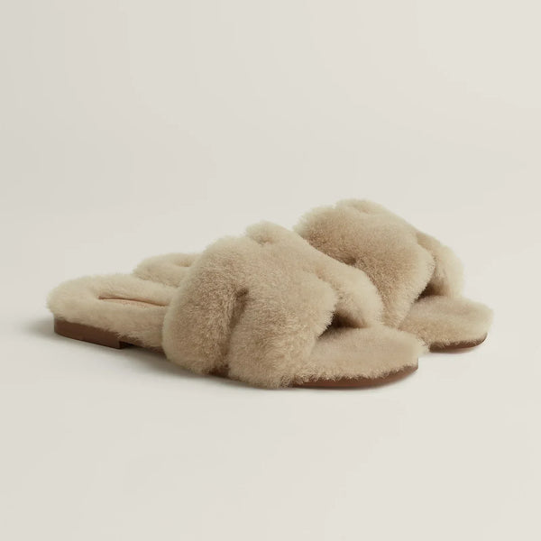 Hermès Oran Sandals - Beige Camel
