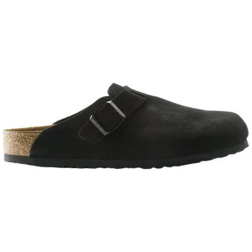 Birkenstock Boston Soft Footbed Suede 'Black'