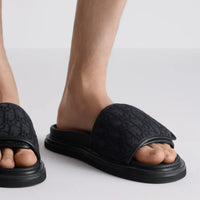 Dior Aqua Sandal Black Dior Oblique Jacquard
