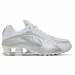 Nike Shox R4 'White Metallic Silver' 2024
