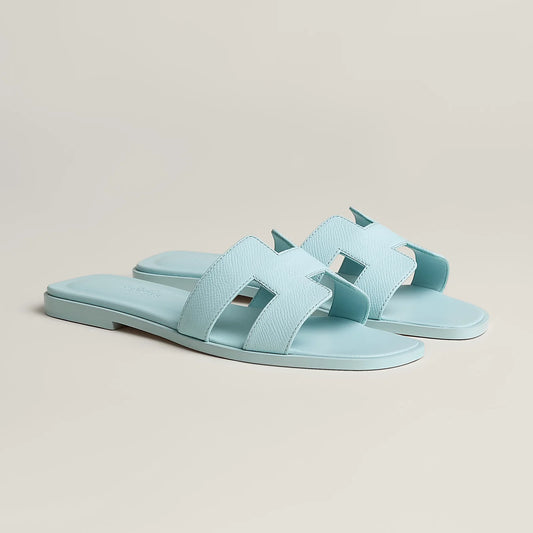Hermès Oran Sandals - Bleu Brume