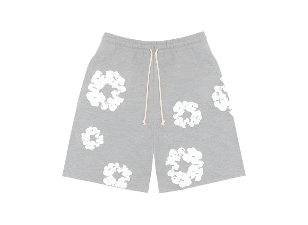 DENIM TEARS The Cotton Wreath Shorts ‘Grey’