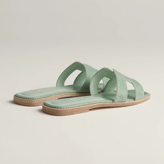 Hermès Oran Sandals - Vert Jade