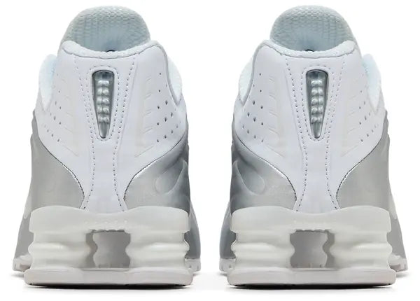 Nike Shox R4 'White Metallic Silver' 2024