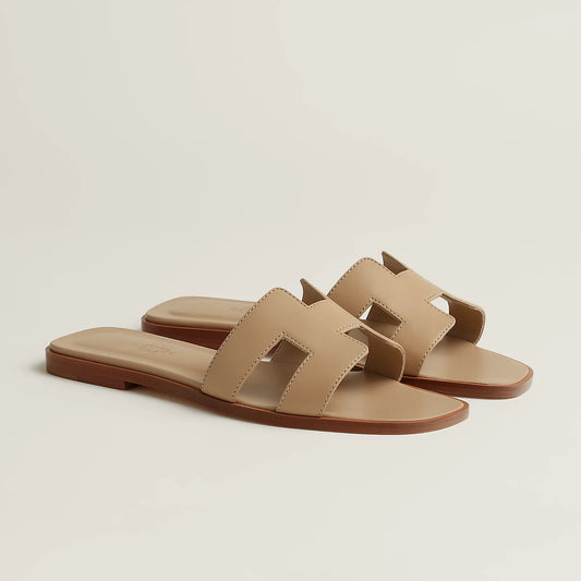 Hermès Oran Sandals - Beige Lin