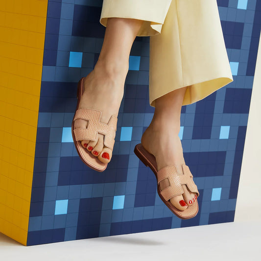 Hermès Oran Sandals - Beige Natura