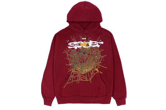 Sp5der Logo Hoodie ‘Maroon’